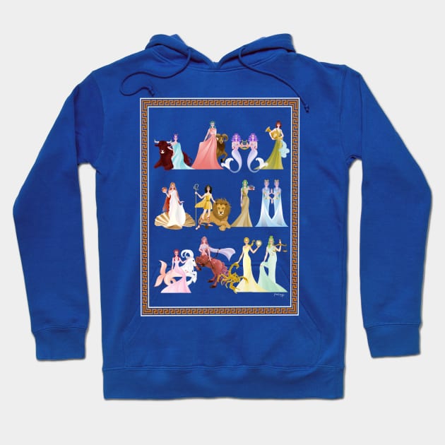 Horoscope Goddesses Hoodie by amadeuxway